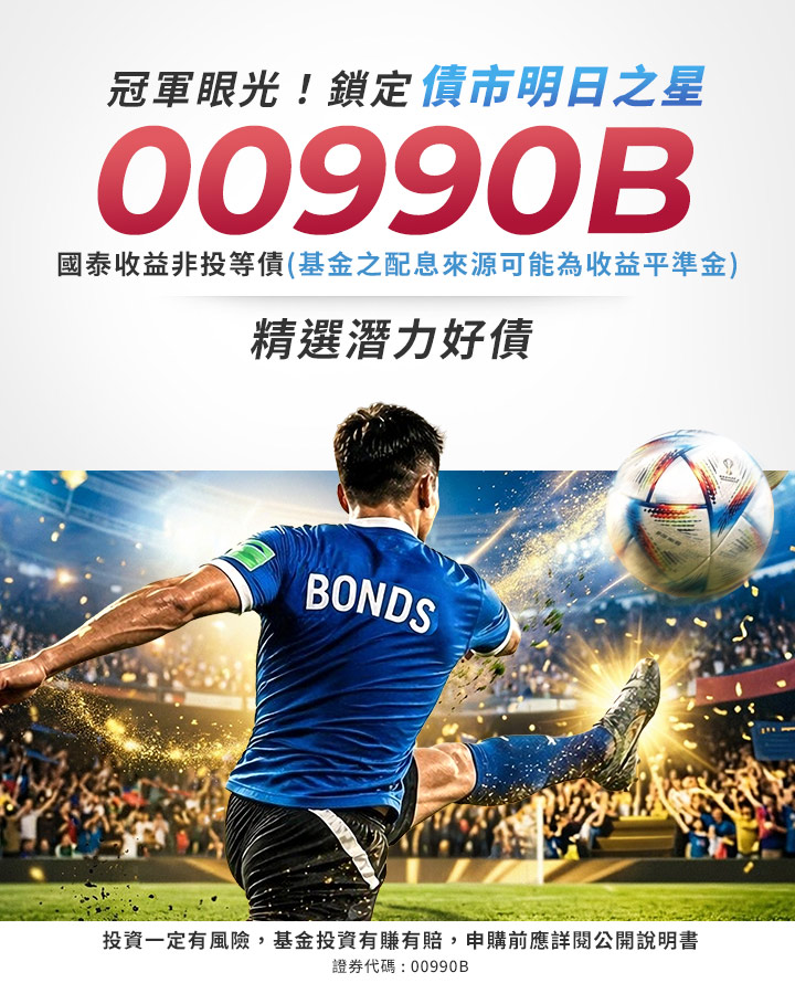 00990B精選潛力好債｜國泰投信