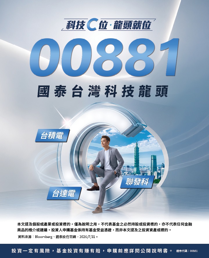 00881 買台股挑龍頭|國泰投信